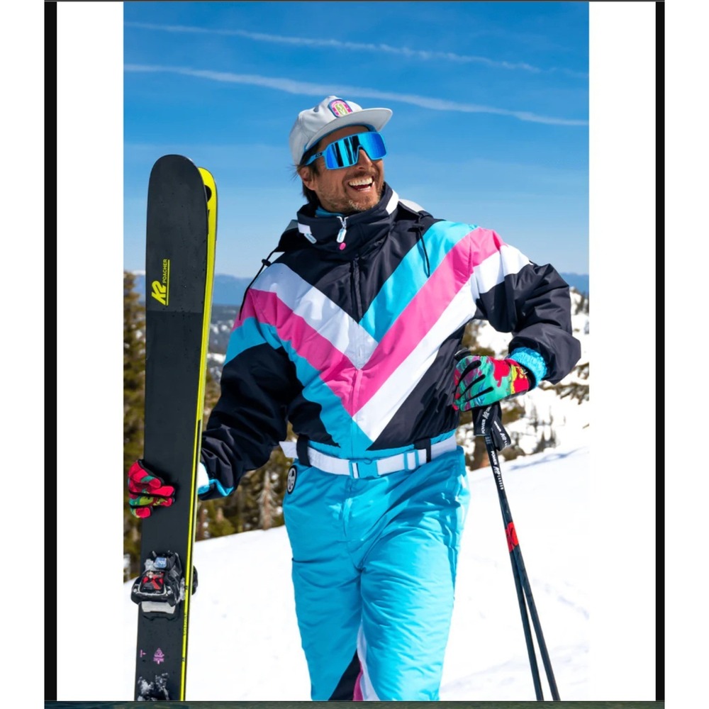 NEW MENS SIZE XL Tipsy Elves Pastel‎ Pro Ski Suit Snow Bibs Bodysuit Monosuit